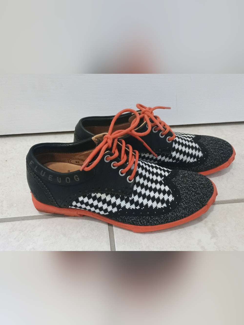 John Fluevog Houndstooth Water-resistant Shoes 4M/5W